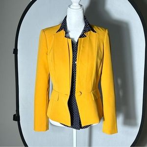 White House Black Market gold jacket Size 4